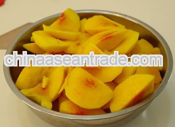canned yellow peach in light syrup