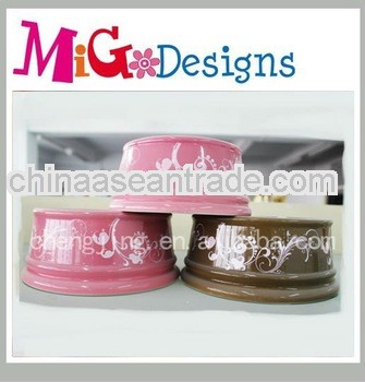ceramic gifts ceramic dog plate ceramic dog feeding bowl,