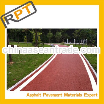 colored bitumen mixture for parking