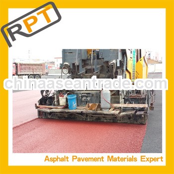 colored cold bitumen mixture to road construction