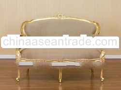 Gilt Furniture - Gold Gilt Sofa 2 Seater with Silk