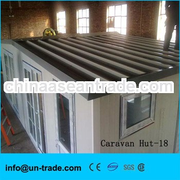 expandable caravan--prefab hut