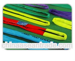 eye-eye polyester webbing slings (textile slings,round slings)