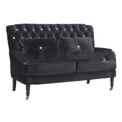 Black Velvet Sof two Seatter