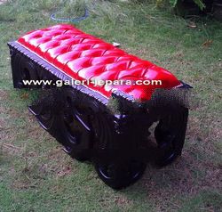 Bedroom Stool - Hand Carved Stool - Indonesia Jepara Furniture