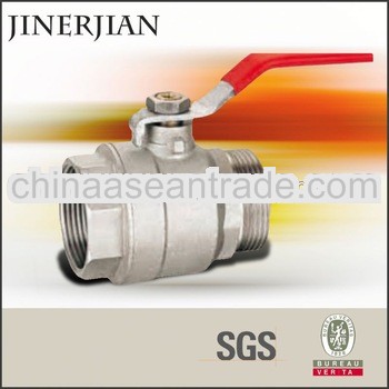 high quality nickel plated brass ball valve