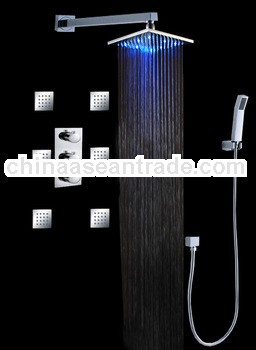 hot selling shower kit set,lighting 16inch shower,body spray shower