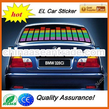 hottest 70*16cm high brightness sound activated led car equalizer sticker
