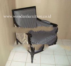 Antique Reproduction Chair Solid Wood Mahogany Painted Classic European Home Furniture French Style 