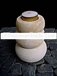 STONE CANDLE HOLDER