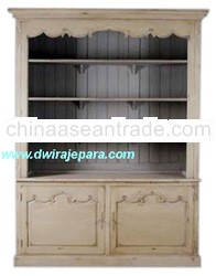 French Furniture Open Bookcase 2 Doors - French Provincial Bookcase