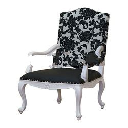 White Painted Arm Chair