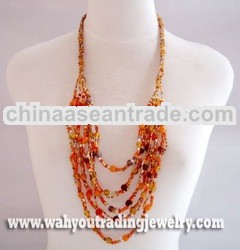glass beads necklace