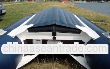 inflatable boat with air mat floor