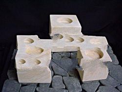 STONE CANDLE HOLDER