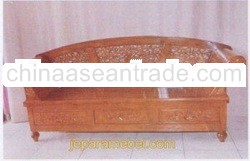 wooden sofa