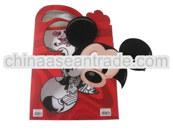kids paper gift of painting book by hand with mask for promotion