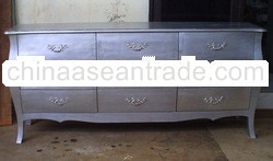 Wooden Furniture - Silver Leaf Chest of Drawers - Buffet