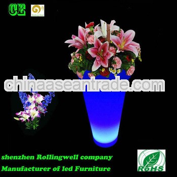 led garden flowerpot