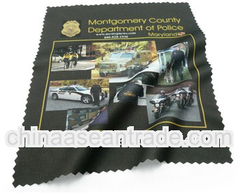 logo printed microfiber lens cleaning cloth