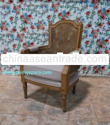  Furniture - French Shabby Rattan Living Room Chair