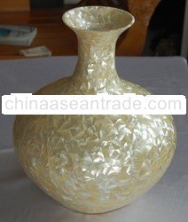 seashell vases art made from seahsell tectus pyramid
