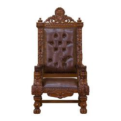 Mahogany Natural Royal Crown Sofa