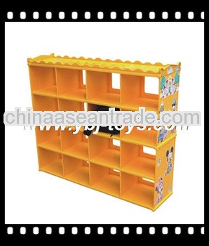new model kids indoor storage shelf, children furniture for home