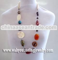 glass beads necklace
