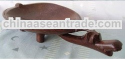 Antique Wooden Turtle Tray