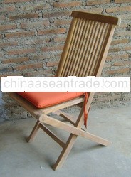 Teak folding chair