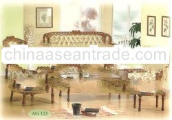 Teak Sofa Set Classic Design New Romawi Tersanjung 2 Indoor Furniture.