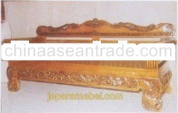 wooden sofa