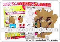 Wooden DIY Clock Painting Kit
