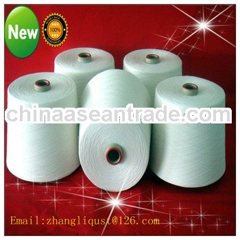 raw white polyester spun yarn twist