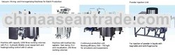 Vacuum mixing machine for batch production
