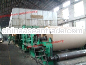 small model 1575mm white top liner paper machine for white duplex board