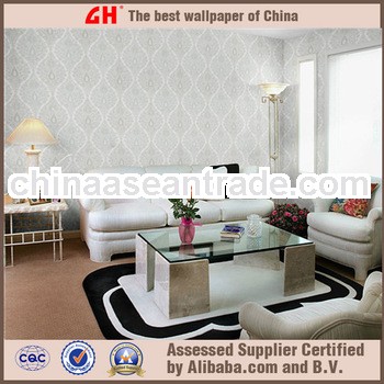 textile nonwoven wallpaper modern style fireproof wallpaper