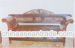 wooden sofa