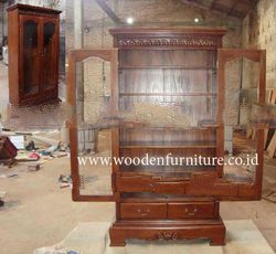 Classic Book Case Antique Reproduction Show Case Vintage Office Display Cabinet European Style Home 