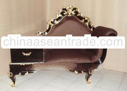 Golden Sofa Telephone Antique Reproduction Sofa Mahogany Painted Solid Chair Wood Classic European H