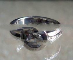 RFMN0008 - Sterling Silver Ring with White Topaz