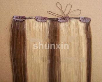 various color and style remy chinese clip in human hair