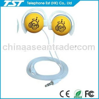 very cheap braid hook earphone for mobile phone