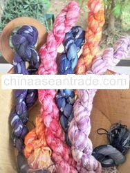 Crinkled silk scarf