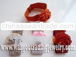 glass beads bracelet