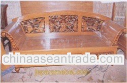 wooden sofa