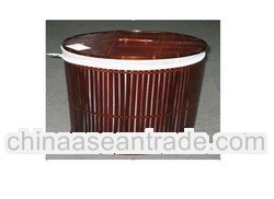 Handmad round bamboo Laundry Basket made in