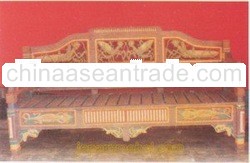wooden sofa