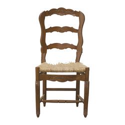 Mahogany Kitchen Chair with Rush Seat